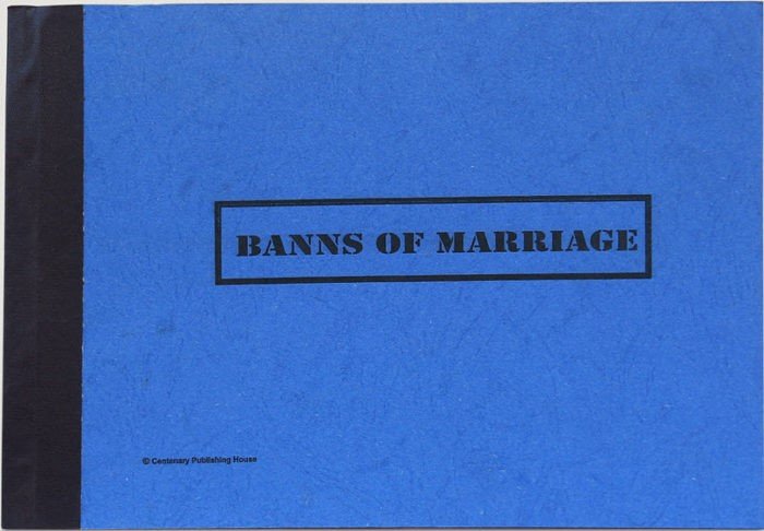 Bans of Marriage Register